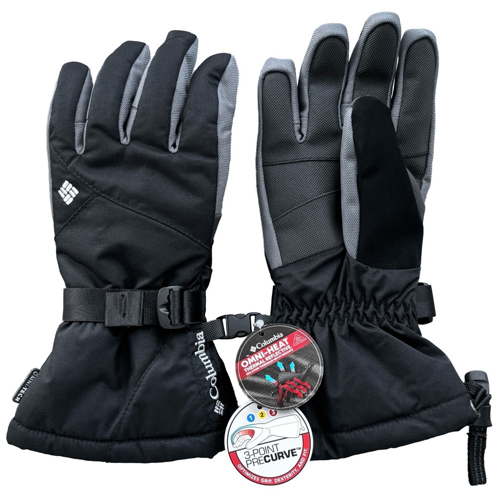 Columbia Women’s Powderhouse Omni-Heat Lined Gloves Black Size Small NWT